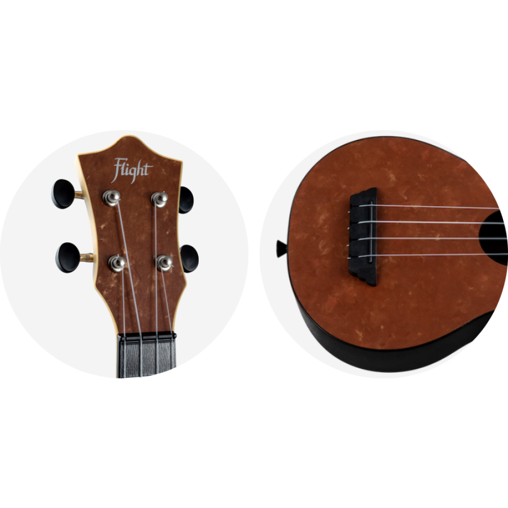 Ukelele Soprano Flight TUS-65 Travel Copper