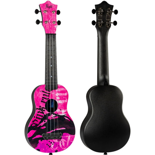 Ukelele Soprano Flight UTS-40 Ultra Travel Series Pink Rules