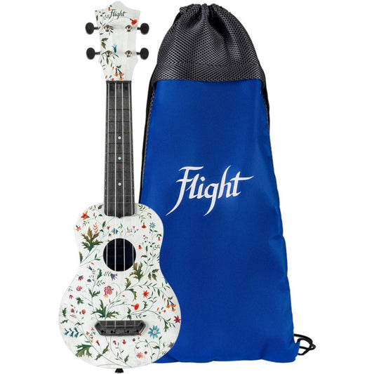 Ukelele Soprano Flight UTS-40 Ultra Travel Series Flower