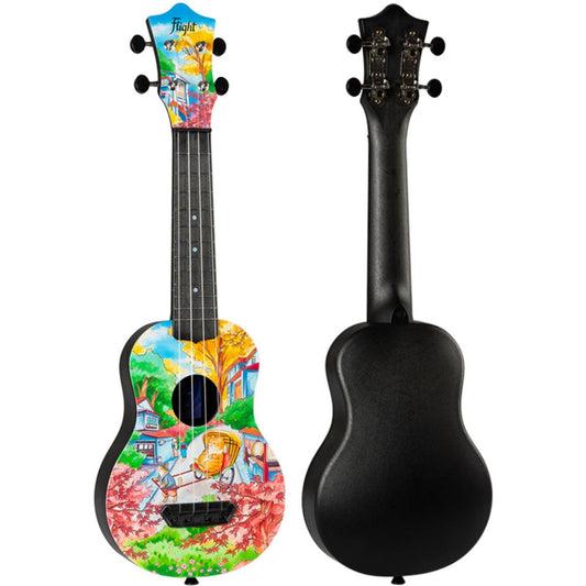 Ukelele Soprano Flight UTS-42 Ultra Travel Series Fat Cat