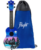 Ukelele Soprano Flight UTS-42 Ultra Travel Series Snow