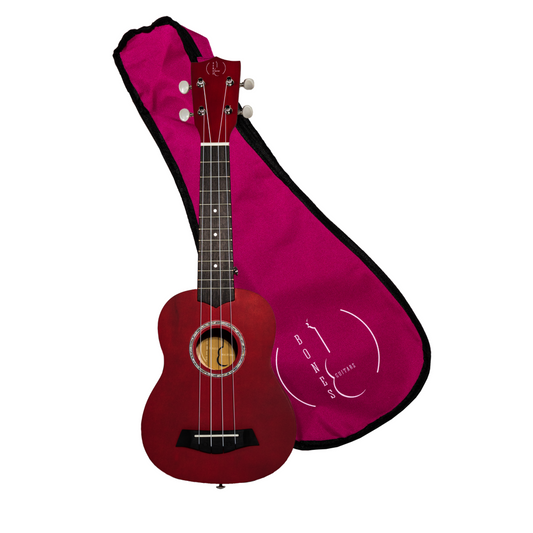 Ukelele Soprano Bones SP200S-RD Linden Rojo Satinado