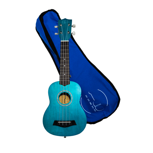 Ukelele Soprano Bones SP200S-BL Linden Azul Satinado