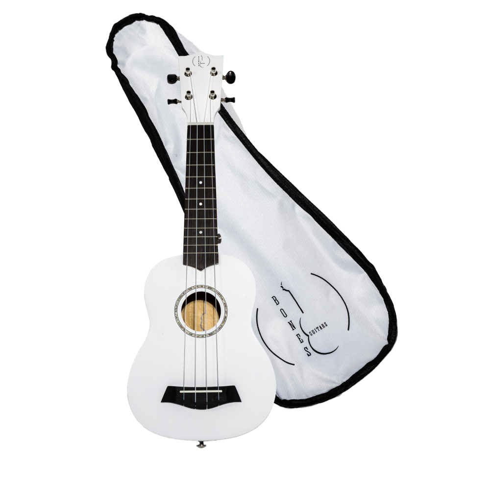 Ukelele Soprano Bones SP200S-WH Linden Blanco Satinado