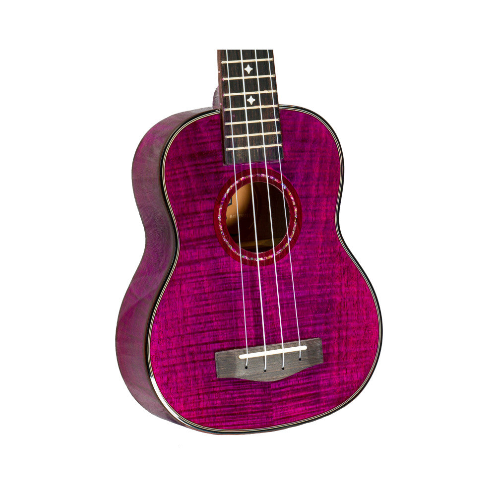 Ukelele Soprano Bones SP630S-PU Arce Purpura Brillo