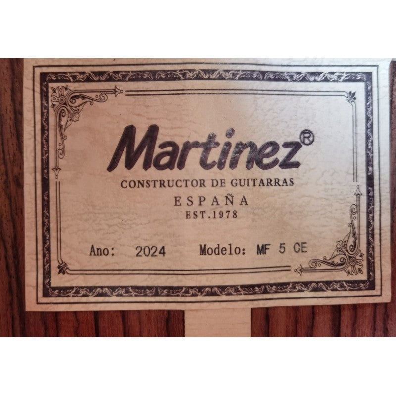 Guitarra Flamenca Martinez MF5 CE con Previo Double MD100