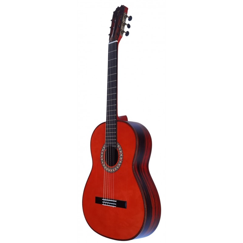 Guitarra Flamenca Antonio de toledo Modelo Tomatito almeria color rojo