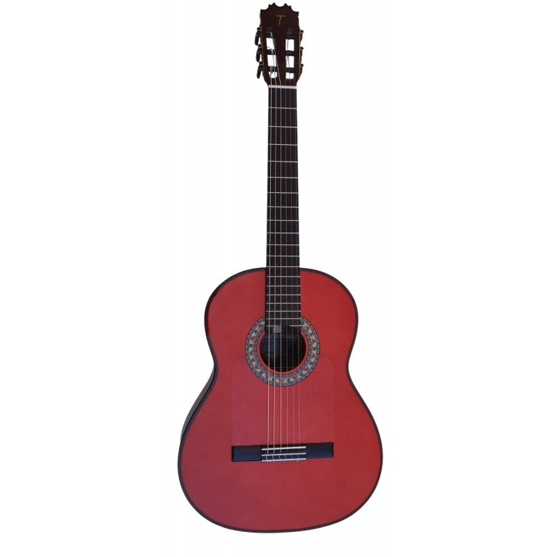 Guitarra Flamenca Antonio de toledo Modelo Tomatito almeria color rojo