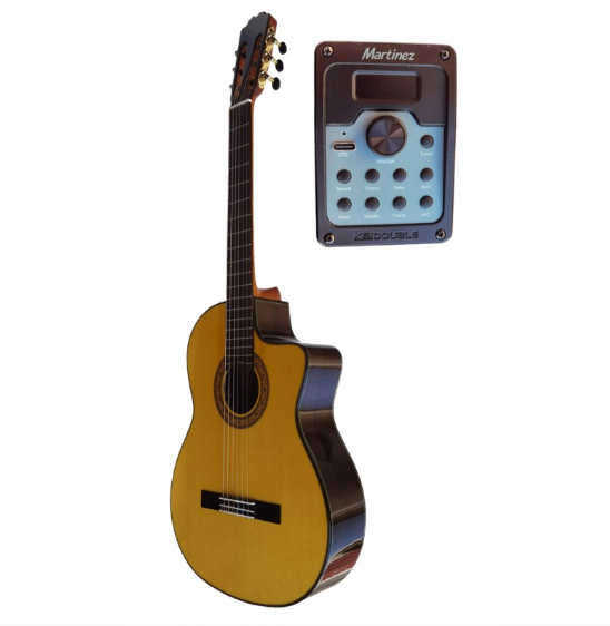 Guitarra Flamenca Martinez MF5 CE con Previo Double MD100