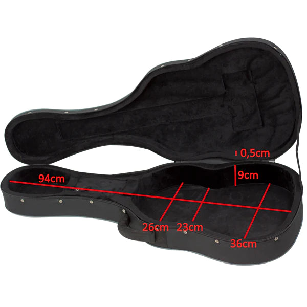[8734] Estuche Guitarra Cadete 3/4 Styrofoam Ref. Rb515 Sin Logo