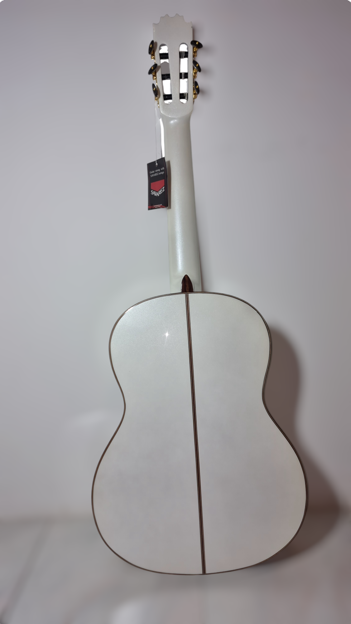 Guitarra Flamenca Modelo PM Blanco Perlado con Previo Double 0S1