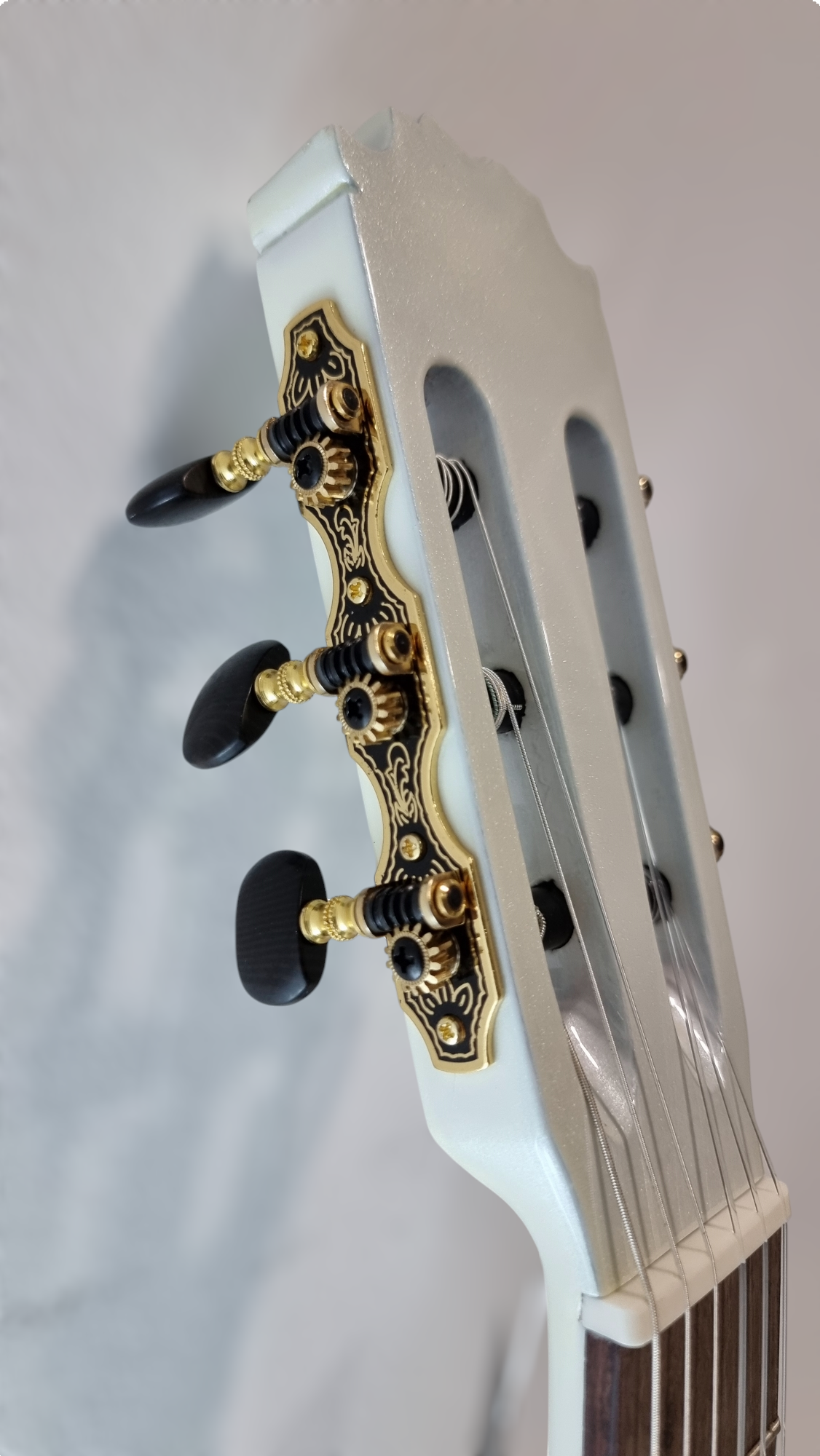 Guitarra Flamenca Modelo PM Blanco Perlado