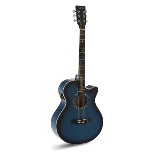 GUITARRA ACÚSTICA ADMIRA INDIANA AZUL SATINADA