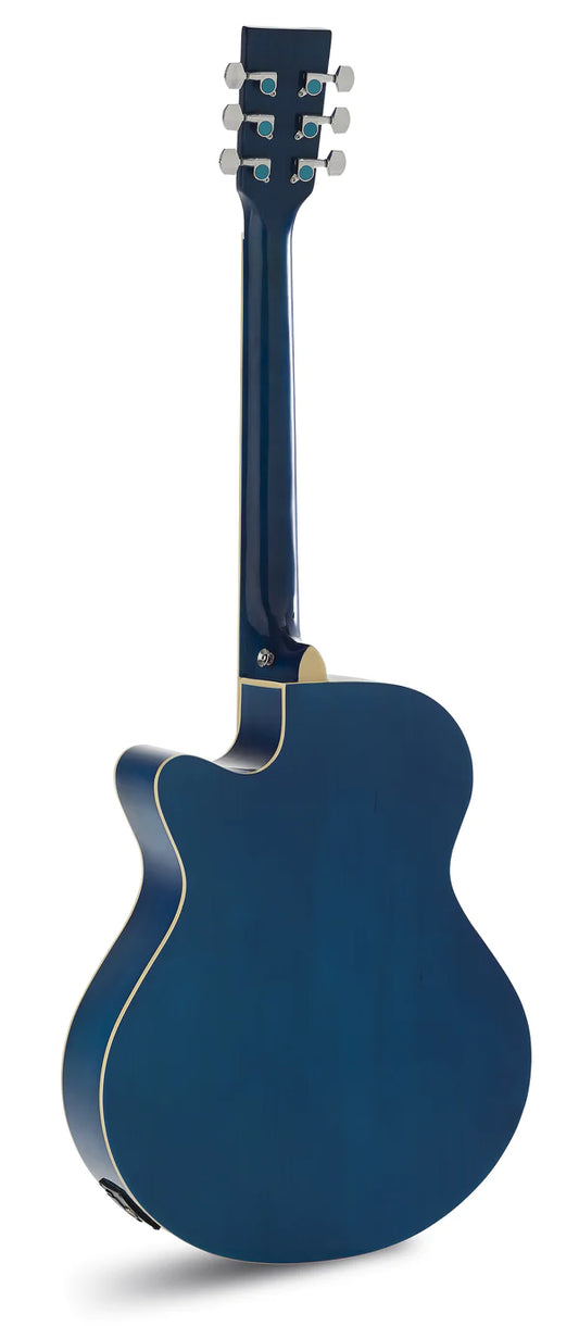 GUITARRA ACÚSTICA ADMIRA INDIANA AZUL SATINADA