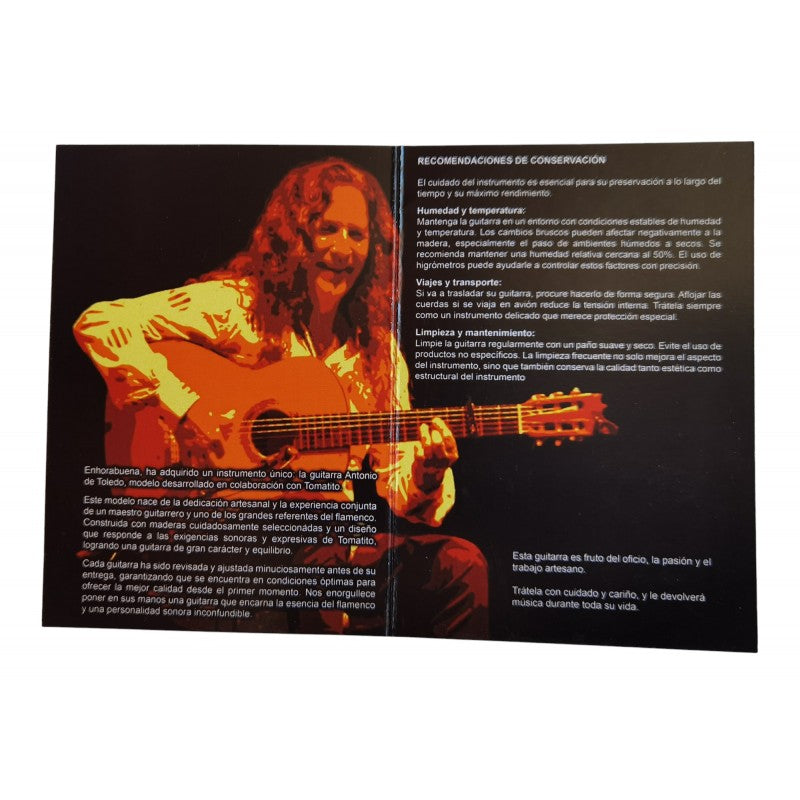 Guitarra Flamenca Antonio De Toledo De Ciprés Modelo Tomatito Andalucia