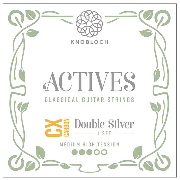 Cuerdas Guitarra Clásica Knobloch Actives Double Silver CX Carbon Set Medium High Tension 400ADC