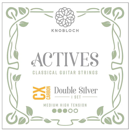 Cuerdas Guitarra Clásica Knobloch Actives Double Silver CX Carbon Set Medium High Tension 400ADC