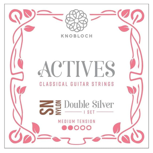 Cuerdas Guitarra Clásica Knobloch Actives Double Silver SN Nylon Set Medium Tension 300ADN