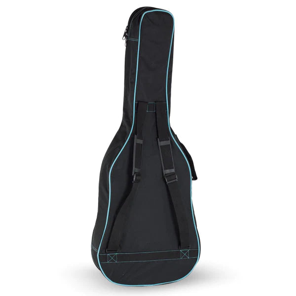 Funda guitarra clasica ref. 33 mochila (Negro v.turquesa)