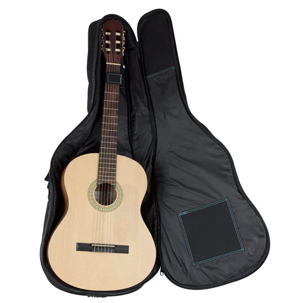 Funda guitarra clasica ref. 33 mochila (Negro v.turquesa)