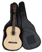 Funda guitarra clasica ref. 33 mochila (Negro v.turquesa)